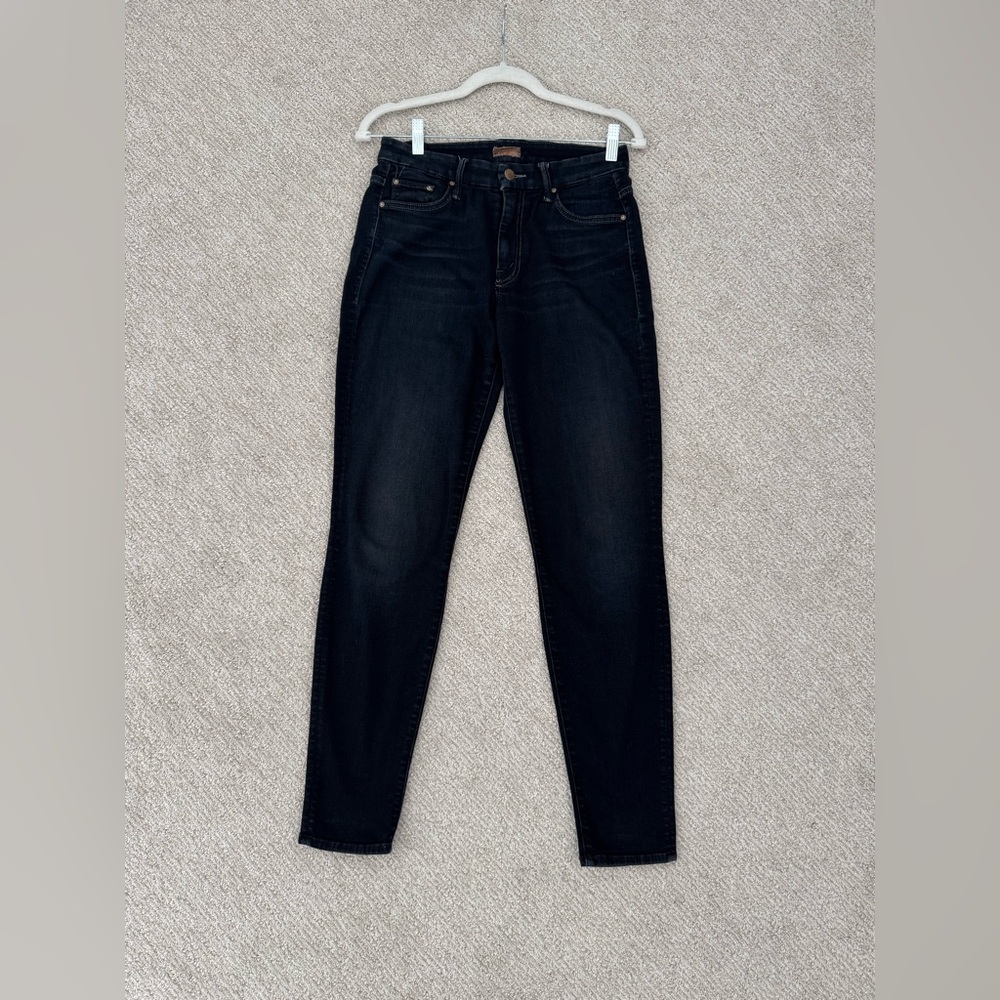 MOTHER High Waisted  Looker Dark Wash skinny jeans size 27